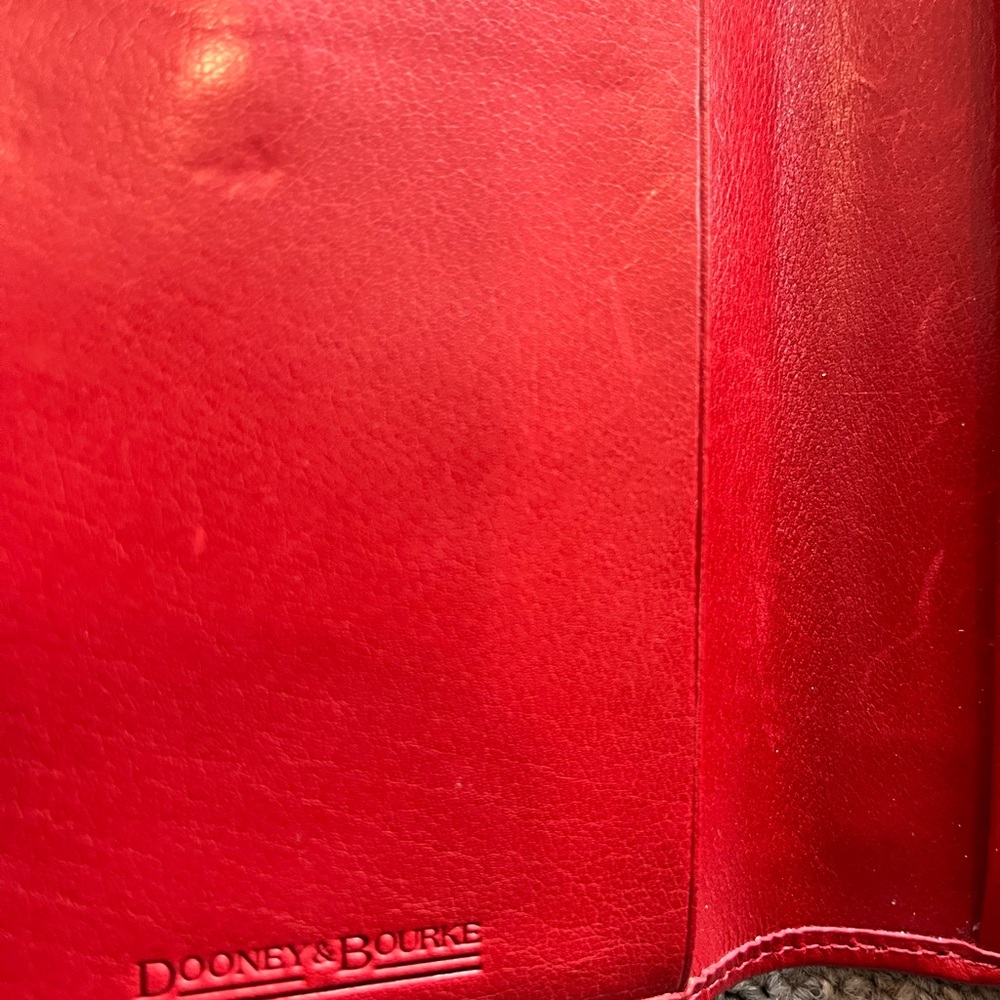 Dooney & Bourke Cherry Red Leather Wallet - Picture 5 of 5